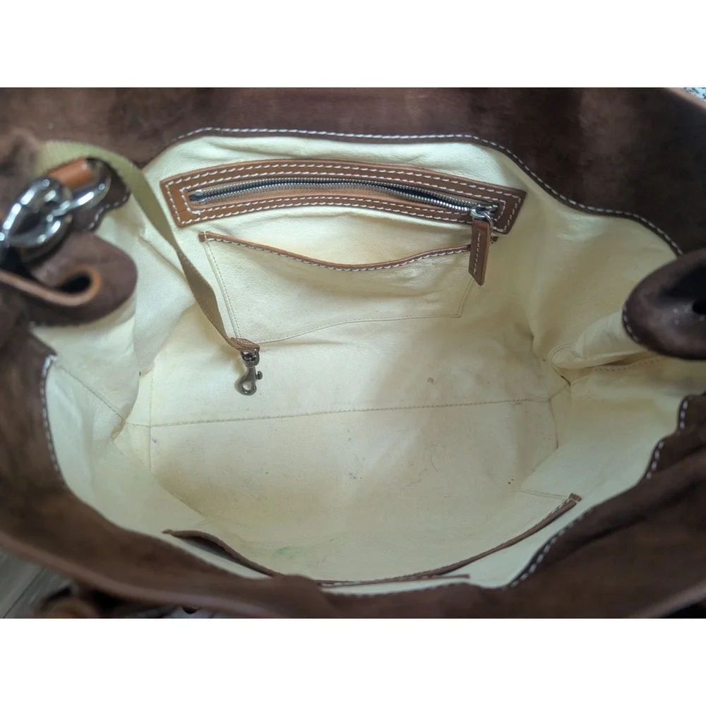Dooney & Bourke Florentine Leather Barlow Side Zip Tote Satchel  Shoulder Bag